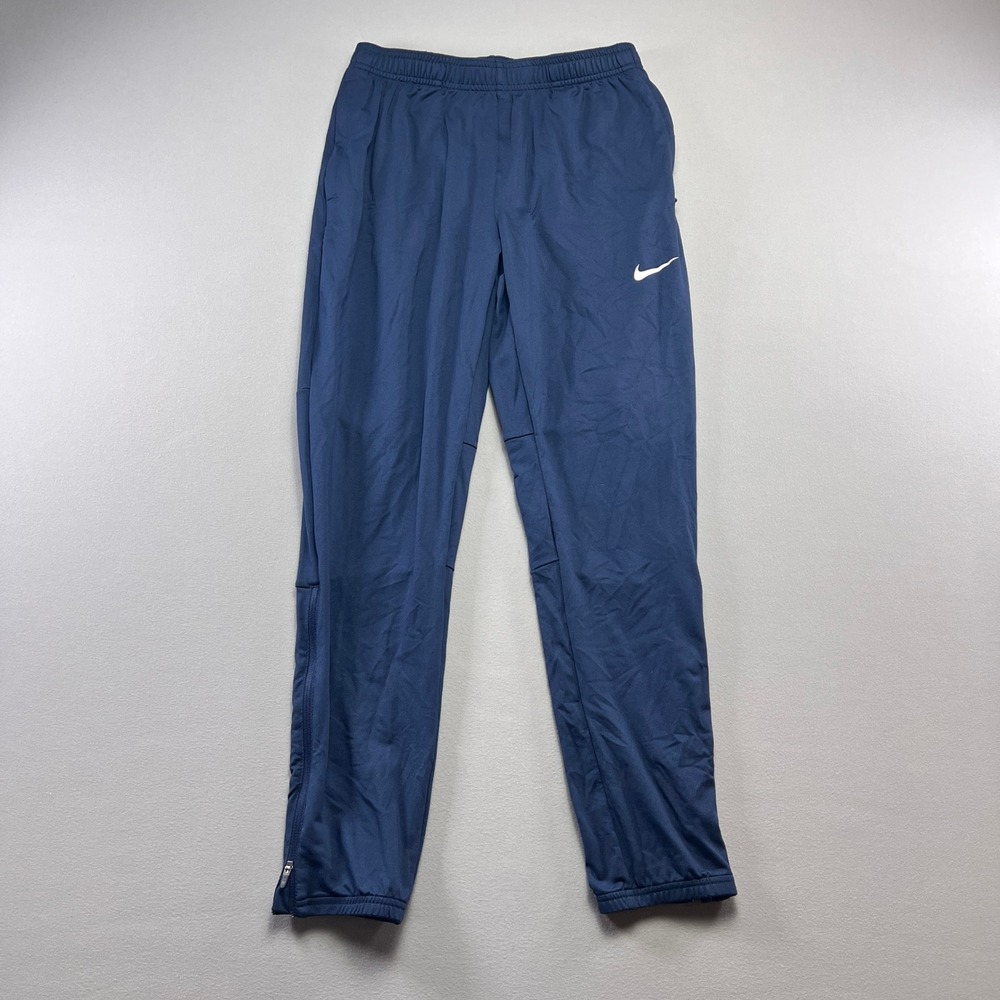 Nike Dri Fit Element Athletic Track Pants Womens Small Navy Blue Gym Training